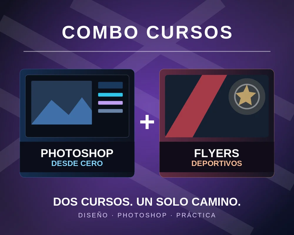 Combo Photoshop y Flyers Deportivos